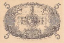 Senegal 5 Francs - Cabasson - Serial W.1 - 1874 - aUNC - p.a1