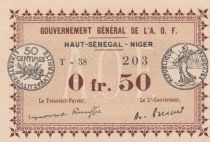 Sénégal 50 Centimes Haut-Sénégal - Niger - Gouvernement A.O.F. - 1917