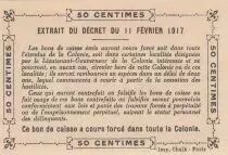 Sénégal 50 Centimes Haut-Sénégal - Niger - Gouvernement A.O.F. - 1917