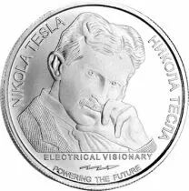 Serbie G&eacute;n&eacute;rateur d\'Ozone - Nikola Tesla - 1 once argent SERBIE 2022