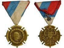 Serbie M&eacute;daille comm&eacute;morative de la Guerre 1914-1918