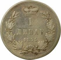 Serbie Milan I - Dinar Argent - 1875