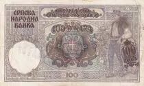 Serbien 100 Dinara - World War II propaganda banknote - 1941