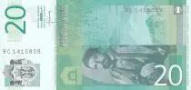 Serbien 20 Dinara - Petar II - 2013 - Serial BC