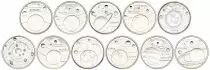 Set of 10 coins - Turkey - UNC 1 Kurus 2022/2023 - Solar system - Planets