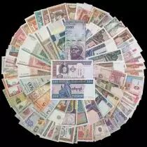 Set of 100 differents banknotes - 30 Countries - UNC