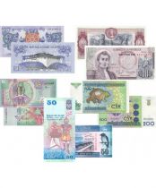 Set of 5 World Banknotes - 1980 to 2010