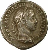 Severus Alexander - Denarius, Aequitas - 227 Rome