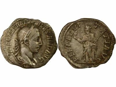 Severus Alexander - Denarius, to the Immortality - 228 Rome