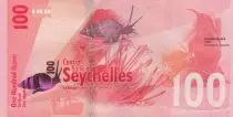 Seychellen 100 Rupees - Black Paradise Flycatcher - 2016 - Serial BK