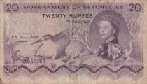 Seychellen 500 Rupees Elisabeth II -Birds - Shellfish - 1968 - Serial AI