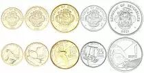 Seychellen Set of 5 Coins - 2021-2022 - AU