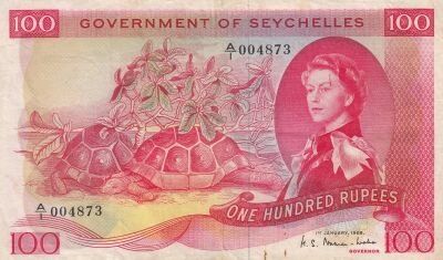 Seychelles 100 Rupees - Elisabeth II - Seychelles - 1972 - S�rie A/I