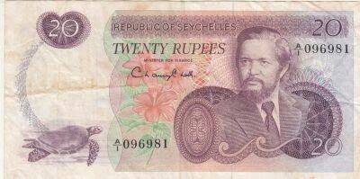 Seychelles 20 Rupees - President Mancham - Seychelles - 1977 - Series A/I