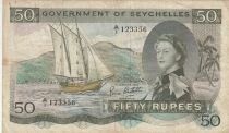 Seychelles 50 Rupees - Elizabeth II - Seychelles - 1972 - Series A/I