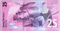 Seychelles New1.2016 25 Rupees, Seychelles Magpie Robin - 2016
