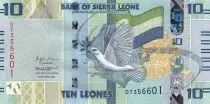 Sierra Leona 10 Leones - Bird - Arms - 2022 - Serial DT - P.NEW