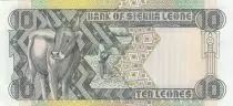Sierra Leona 10 Leones - Joseph Saidu Momoh - Cow - 1988 - UNC - P.15