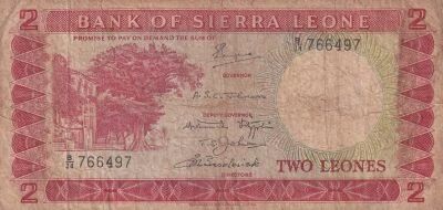 Sierra Leona 2 Leones - Courthouse - Village - 1970 - Series B/34