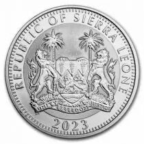Sierra Leona Elephant (Big Five) - 1 SILVER ONCE 2023 - 1 Dollar