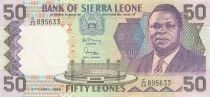 Sierra Leone 50 Leones - Joseph Saidu Momoh - 1988 - P.17a