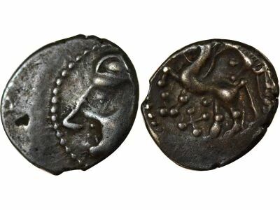 Silver Denarius, Boar & Crosslet - 80 / 50 BC