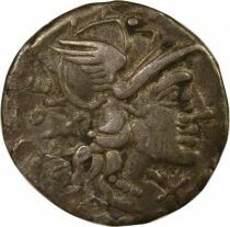 Silver Denarius, Gens Curiata - 142 BC