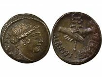 Silver Denarius, Gens Postumia - 48 BC