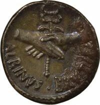 Silver Denarius, Gens Postumia - 48 BC