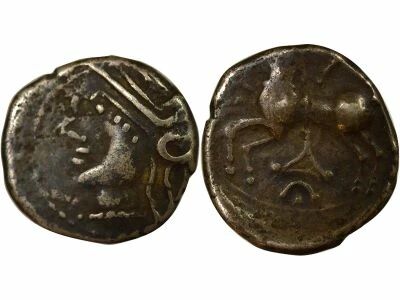 Silver Denarius, Kaletedoy - 80 / 50 BC