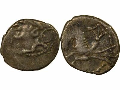 Silver Denarius with Hippocampus - 75 / 70 BC