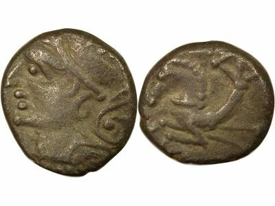 Silver Denarius with Hippocampus - 75 / 70 BC