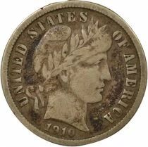 Silver Dime, Barber - 1910 Philadelphia