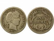 Silver Dime, Barber - 1912 Philadelphia