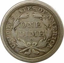 Silver Dime, Seated Liberty - 1841 O New Orleans