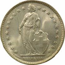 Silver Franc, Standing Helvetia - 1964 B Bern