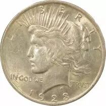 Silver Peace Dollar - 1923 Philadelphia