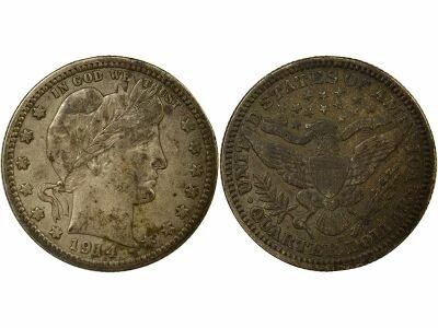 Silver Quarter, Barber - 1914 D Denver
