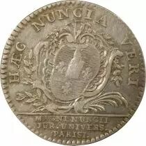 Silver Token, Grand Masters of the University of Paris - 1747