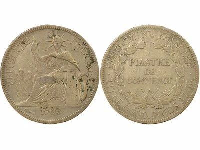 Silver Trading Piastre, Type 2 - 1903 A Paris
