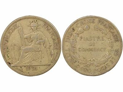 Silver Trading Piastre, Type 2 - 1921 San Francisco