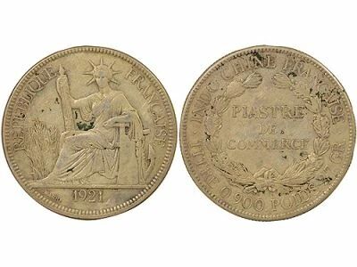Silver Trading Piastre, Type 2 - 1921 San Francisco