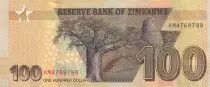 Simbabwe 100 Dollars - Chiremba - Baobab - 2023 - Serial AM