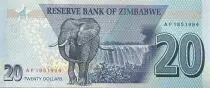 Simbabwe 20 Dollars - Chiremba - Elephant, fall - 2021 - P.NEW