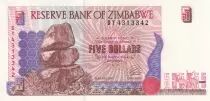 Simbabwe 5 Dollars - Chiremba -  1997