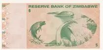 Simbabwe 5 Dollars - Chiremba - Fish - 2009 - UNC - P.93