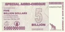 Simbabwe 5 Millard de $ de $, Girafes
