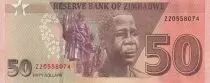 Simbabwe 50 Dollars - Chiremba - Men - 2020 - Serial ZZ Replacement