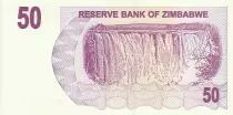 Simbabwe 50 Dollars - Chiremba - Violet - Waterfall - 2006