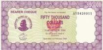 Simbabwe 50000 Dollars - Chiremba - 2006 - Serial AY - P.30